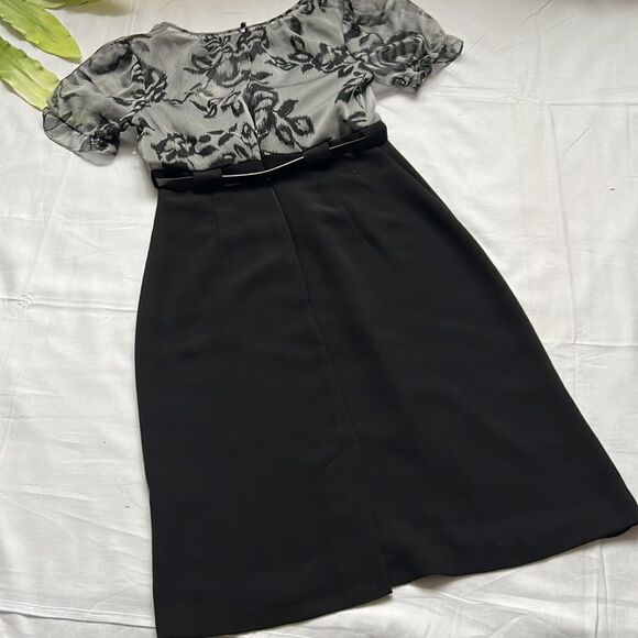 ⭐️nwt Connected Apparel Belted Dress⭐️ - Picture 7 of 7